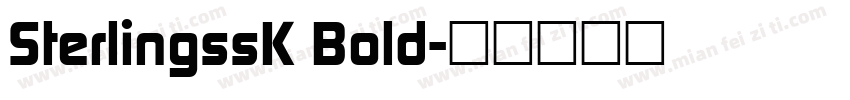 SterlingssK Bold字体转换